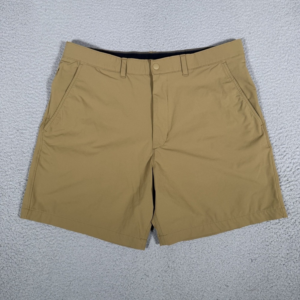 American Eagle Shorts Mens 34 Brown Flex Hybrid Golf Chino Casual Preppy Pockets